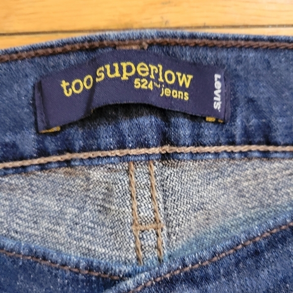Levi's 524 Too Superlow Bootcut Denim Jeans Size 11 M - Picture 4 of 4